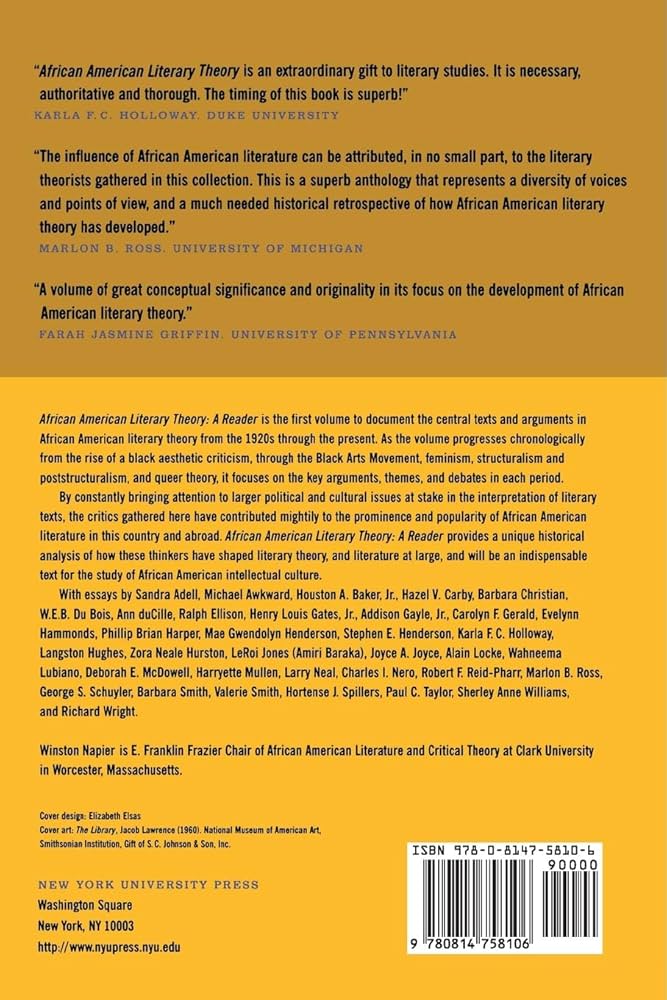 Amazon.com: African American Literary Theory: A Reader